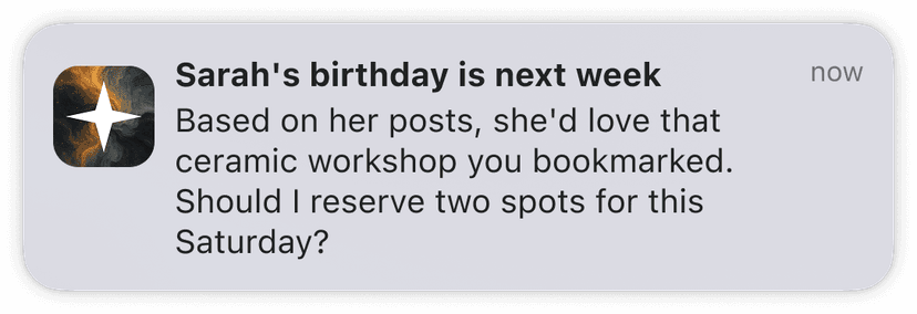 Birthday notification